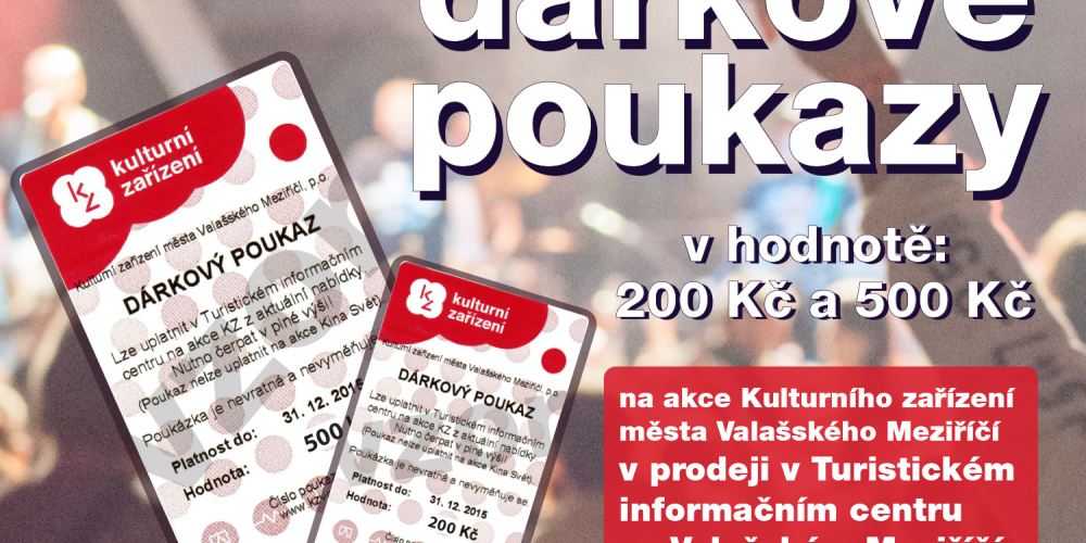 Kulturní zařízení ve Valašském Meziříčí nabízí dárkové poukazy