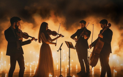 Hudba Bridgerton při svíčkách